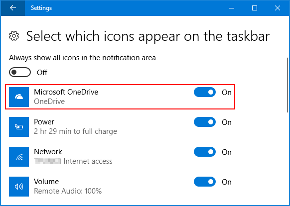 Fix: OneDrive Icon Missing from Windows 10 Taskbar